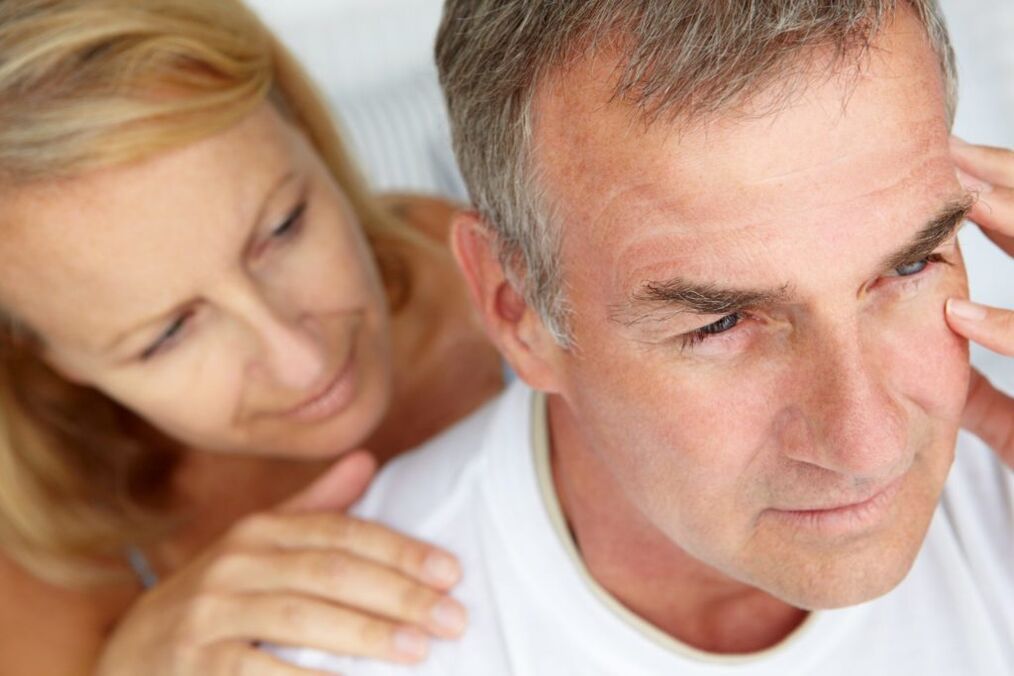 ženska in moški s prostatitisom